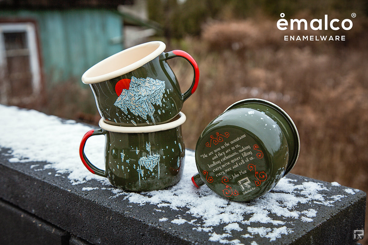 Enamel Mug | Durable Outdoor Cup for Camping | Roselli Finland