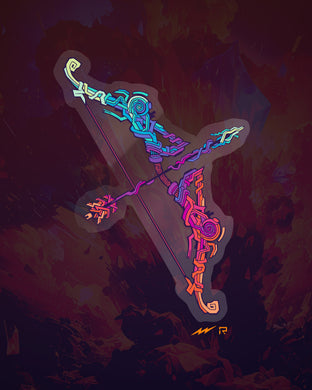 Golem's Reach Bow Clear Sticker Presale