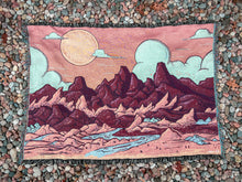 Mountain of Time Woven Blanket