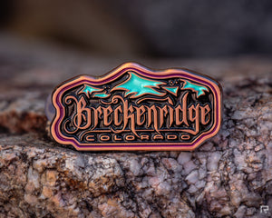 Breckenridge Blackletter Enamel Pin