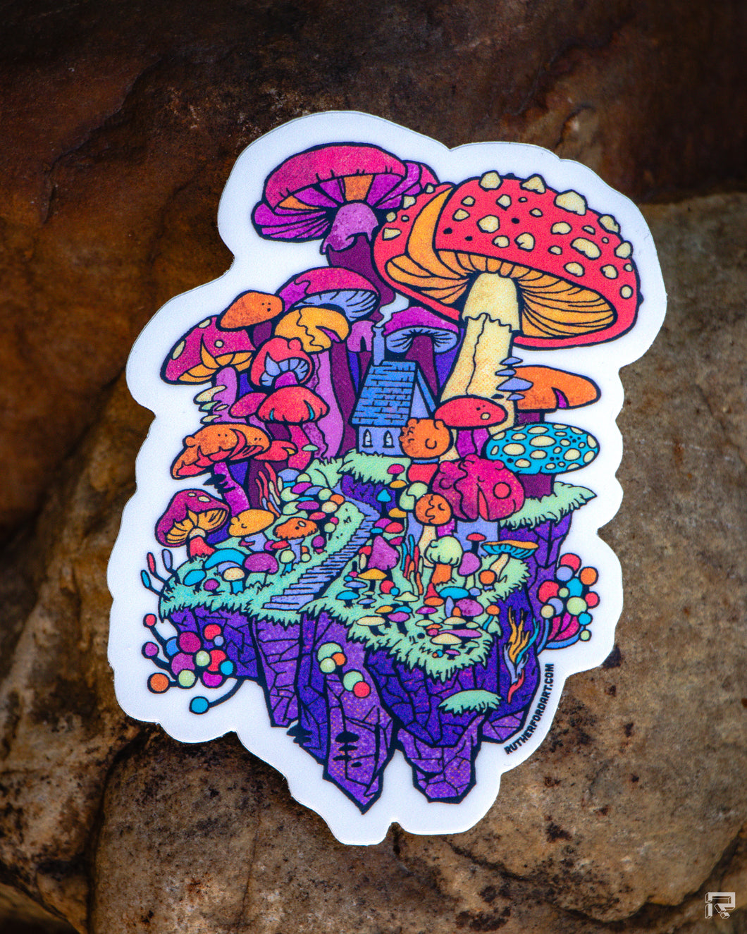 Fungi Forest Vinyl Sticker