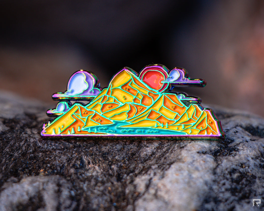 Mountain Sunrise Enamel Pin